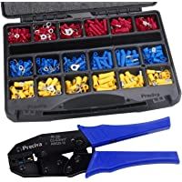 Alicates de terminales Crimpadora de Alambre kit-Preciva 0.5-6 mm² de trinquete ajustable con 700 Terminal para…